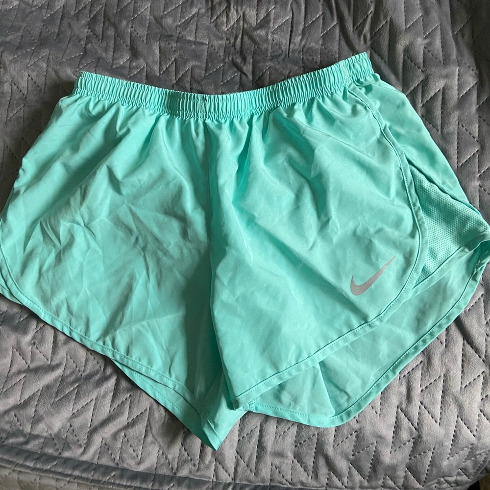 Women’s Nike dri-fit running shorts, teal